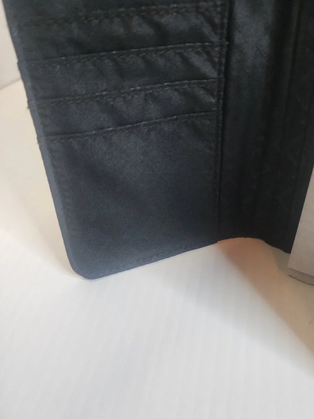 Black Quilted Vera Bradley Trifold Wallet - Picture 9 of 9